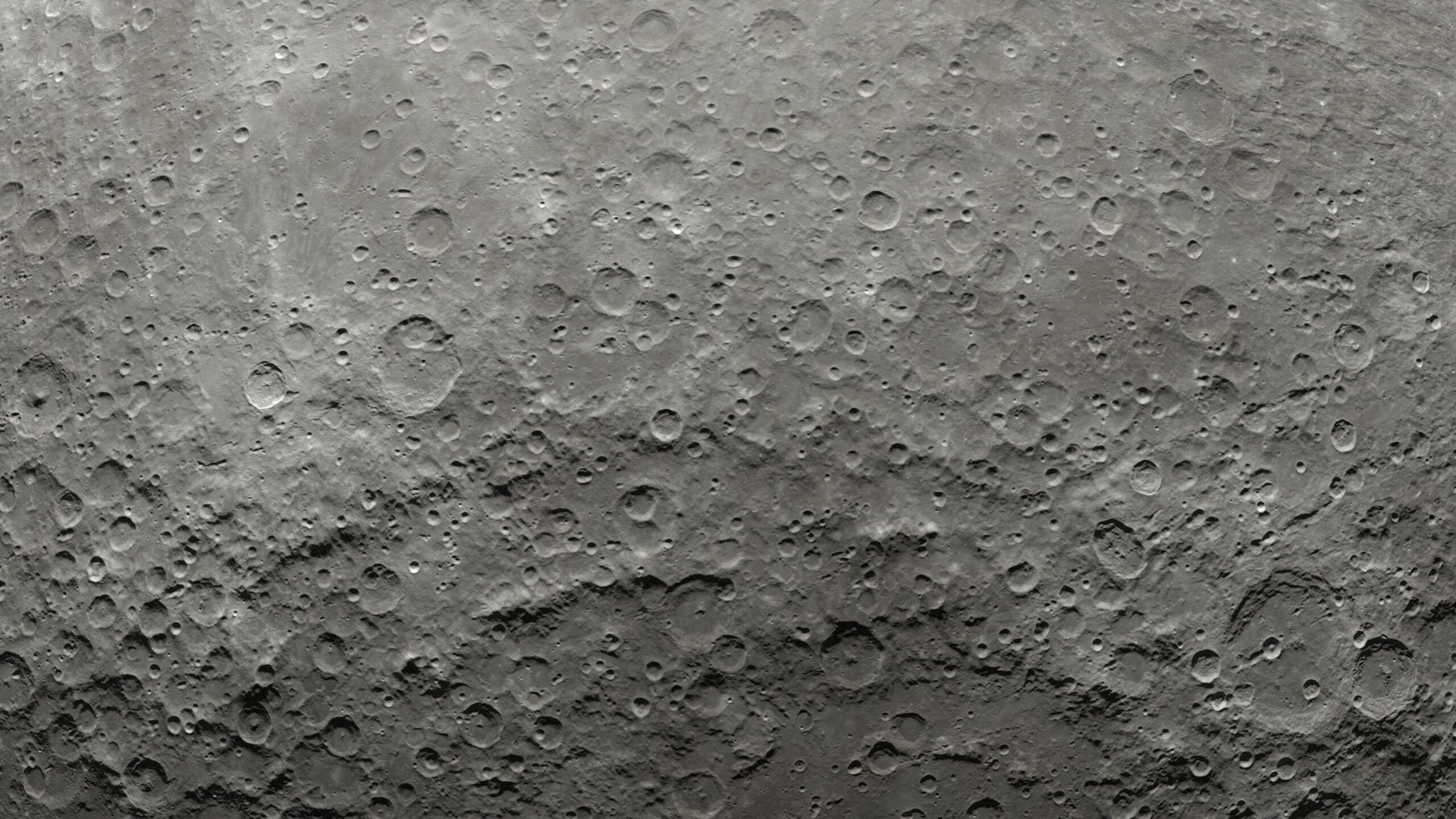 Moon surface rotation with a lot of crater.